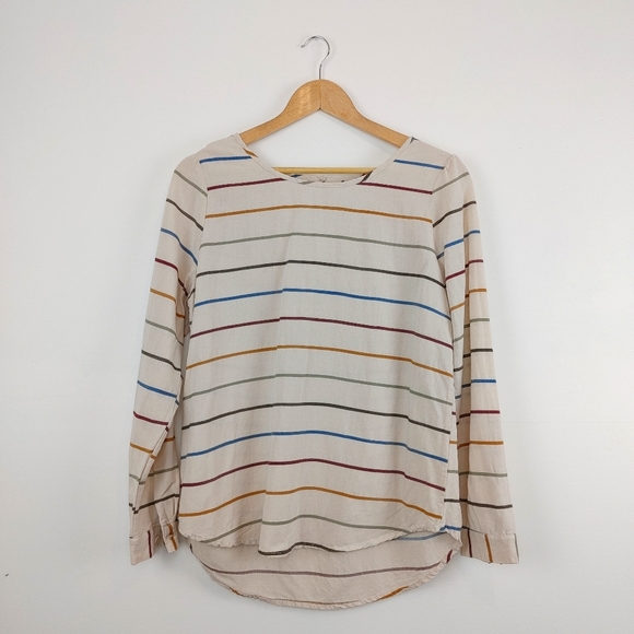 CHRISTOPHER&BANKS |Striped Multi Color Long Sleeve - Picture 1 of 10